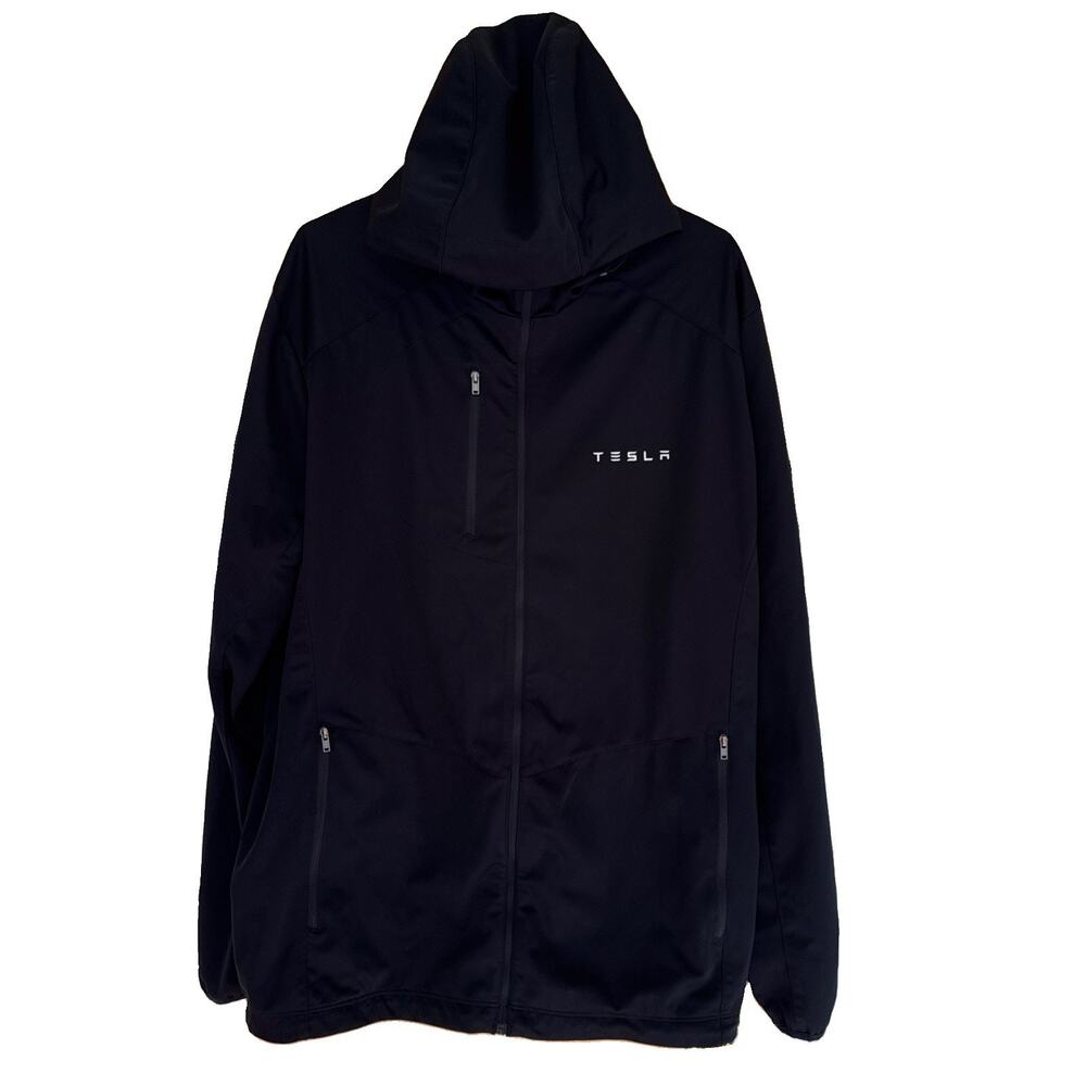 Tesla Full Zip Men's 2XL Black Jacket Softshell All Weather